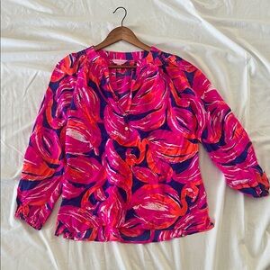 Lilly Pulitzer Pink and Orange Blouse